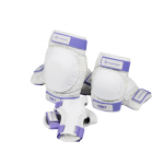 Flying Eagle COBET Blanco/Purpura Kit de Protecciones para patines