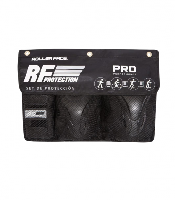 Kit de Protecciones Marca RollerFace Pro - Negro