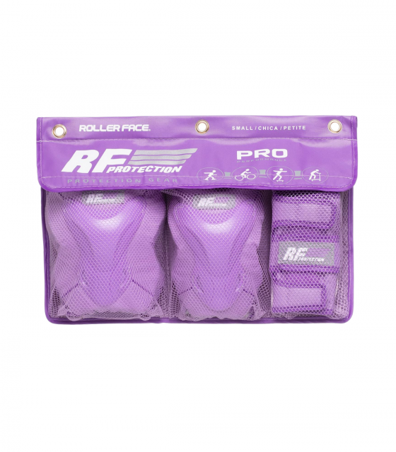 Kit de Protecciones Marca RollerFace Pro - Morado