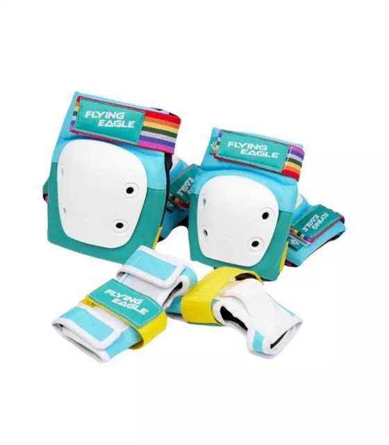 Kit de Protecciones Para Ninos - Flying Eagle Valiant Azul