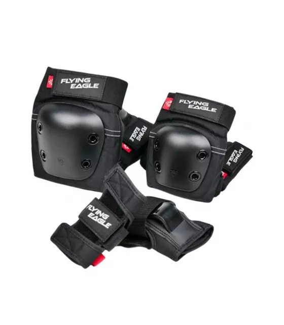 Kit de Protecciones Para Ninos - Flying Eagle Valiant Negro