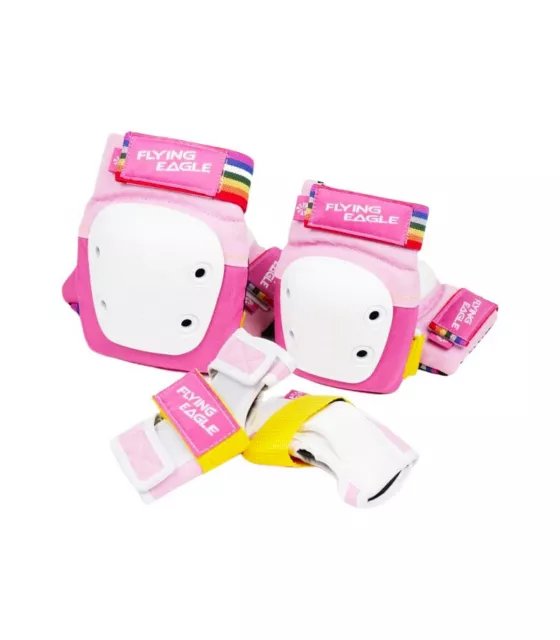 Kit de Protecciones Para Ninos - Flying Eagle Valiant Rosa
