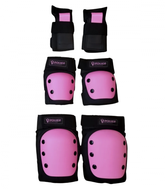 Kit de Protecciones V-Roller Black-Pink