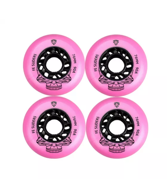 Ruedas Flying Eagle Sliders Rosa 90A Set 4 Unidades